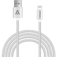 alkaya. iPhone 11, 12, 13, 14 Ladekabel USB-A Lightning Lightningkabel, Datenkabel geflochten schwarz - 1m/12W