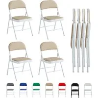 MCC direct Klappstuhl Kunstleder Klappstuhl gepolstert im 1er, 2er, 4er und 6er Set (4 St)