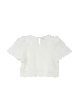 s.Oliver - Bluse creme/weiß - Gr. - 176