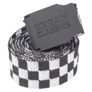 Urban Classics - Checkerboard Canvas 150cm Gürtel