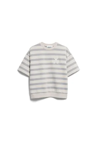 Armedangels - BAMIKAA STRIPE SWEAT undyed-seal grey - Gr. - XS