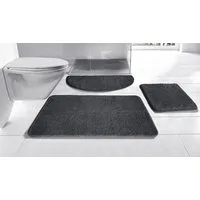 OTTO home Badematte Inga, Badezimmer Teppich, Badvorleger, Höhe 20 mm, rutschhemmend beschichtet, schnell trocknend, strapazierfähig, fußbodenheizungsgeeignet, Polyester, rechteckig, Badteppich, unifarben, weich, als halbrund und rechteckig erhältlic
