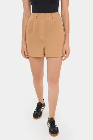 Faltenrock Hohe Taille Woven Shorts