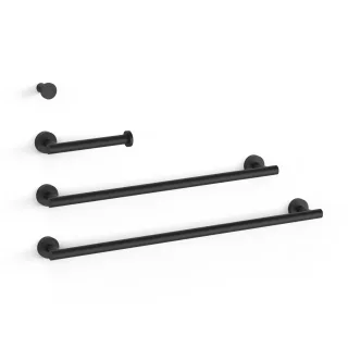 Tres Set bestehend aus 2 Handtuchhaltern + 1 Papierhalter ohne Deckel + 1 Haken , 09598102NM 09598102NM
