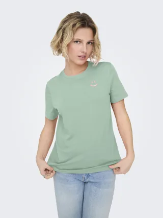 ONLY - ONLJILL S/S REG TEE CS JRS Subtle Green - Gr. - S