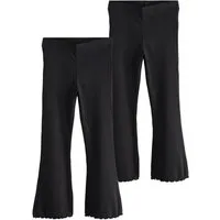 Next Leggings Gerippte Leggings mit ausgestelltem Bein, 2er-Pack (2-tlg)