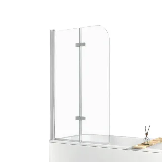 Emke Badewannenaufsatz, Transparent, Glas, Rechteckig, 100x140 cm, Badezimmer, Baden & Duschen, Badewannenaufsatz