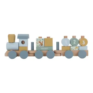 Little Dutch Holzblockzug - Forest Friends