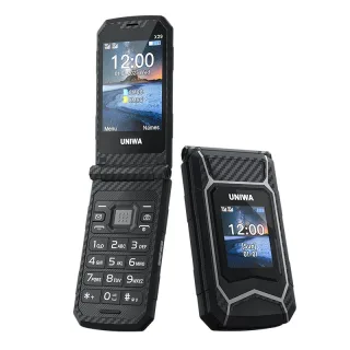 UNIWA X29 2.8-inch+1.77-inch Double Screen Rugged Mini 2G GSM Dual SIM Card Dual Standby 2000mAh FM Radio Large Button F