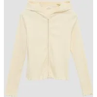 s.Oliver Sweatjacke Sweatshirt Jacke Sweatjacke aus Rippware mit Wellensaum und Zwei-Wege-Reißverschluss