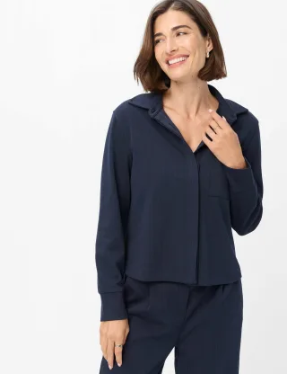 Brax Damen Blouson Style BETTE L navy, dunkelblau, Gr. 34