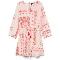 Vero Moda Cocktailkleid VMMILAN OMIA 3/4 SHORT DRESS WVN GA Pink-A-Boo/Omia