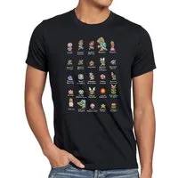 style3 T-Shirt Mario Stars switch nes snes gamer 16-Bit videospiel super nintendo