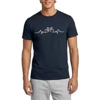 Spreadshirt T-Shirt Fahrrad EKG Herzschlag Rennrad Bike Männer T-Shirt (1-tlg)
