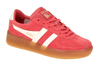 Gola CLA589 Grand Slam Suede Sneaker rot/coral/offwhite/gum mit Gummisohle