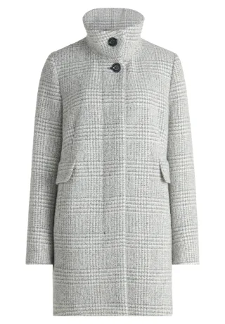 SAINT JACQUES - Wollmantel white/grey - Gr. - 46