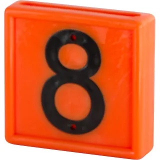 Kerbl Nummernblock, 1-stellig 10er Pack orange orange - 208468