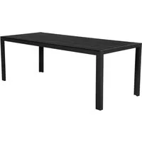 ebuy24 Gartentisch Fuccy Gartentisch, 205 cm schwarz/schwarz.