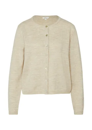 s.Oliver - Strickjacke beige - Gr. - 42