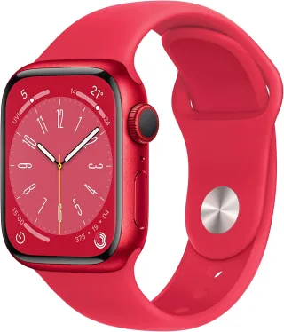 Apple Watch Series 8 [GPS + Cellular inkl. Sportarmband rot] 41mm Aluminiumgehäuse rot