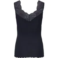 rosemunde Spitzentop Beatha Lace Top mit Seide Vintage-Spitzenbesatz, feminin, ohne Ärmel, Seidenmix