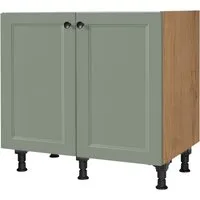 nobilia® Spülenschrank "Cascada", vormontiert, mit höhenverstellbaren Sockelfüßen, Breite 90 cm