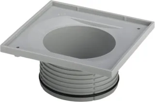 Viega Aufsatzrahmen 4912.2 in 150x150mm Kunststoff grau 534493