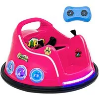 KOMFOTTEU Elektro-Kinderauto Autoscooter, blinkendem LED-Licht & Musik