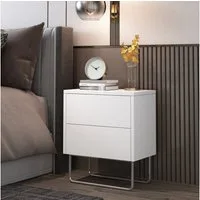 Vicco Nachtschrank Calvin, Weiß, 45 x 50 cm (1-St)