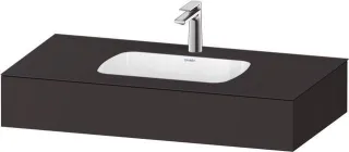 Duravit Qatego Einbauwaschtisch mit Konsole Graphit Supermatt 1000x550x170 mm - QA4691080800000 QA4691080800000