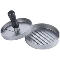 Intirilife Burgerpresse (2 St), Metall, Hamburger Presse 11.5 cm Burger Press Grillen Campen Zuhause Caterer