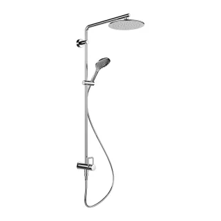 LAUFEN Duschsystem Twin für Simibox 1-Point, Brausenarm schwenkbar ±60° und arretierbar Temperaturli HF980356100000