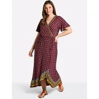 Sheego Strandkleid Jersey-Kleid Kurzarm