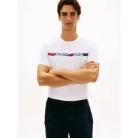 Tommy Hilfiger T-Shirt BRAND LOVE STRIPE Regular fit mit Rundhalsausschnitt