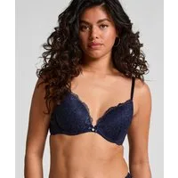 Hunkemöller Push-up-BH Vorgeformter Push-up-Bügel-BH Marine