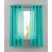 Gardinenbox Gardine (2 St), Ösen, transparent, Voile, 2er Set Transparent »Basel« Bleiband Store 20332TR2