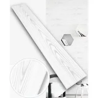 IKHEMalarka 3D Wandpaneel aus Polystyrol Styropor XPS 20qm / 120 Stück, BxL: 16,70x100,00 cm, Holzoptik Marmor Imitat Paneelen Wand Decken