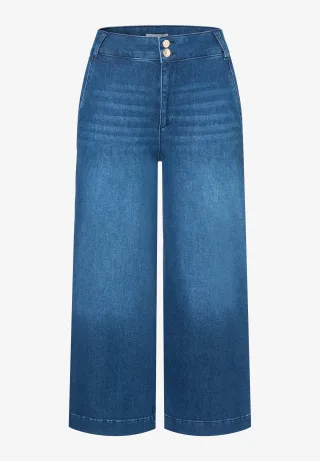 MORE & MORE - High Waist Jeans Culotte denim - Gr. - 36