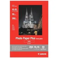 Canon Fotopapier Plus Semi-Gloss, Format 10x15 cm, seidenmatt, 260 g/m², 50 Blatt