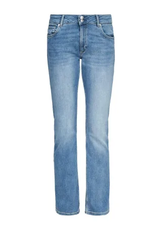 Q/S designed by - Slim Fit: Bootcut leg-Jeans blau - Gr. - 30