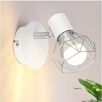 Nettlife Wandstrahler Wandstrahler E14 Verstellbare 350° Metall, Verstellbar 350°, LED wechselbar, für Wohnzimmer Flur Schlafzimmer
