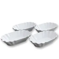 GAUMENKICK Servierschale 4x Pommesschale Mehrweg bruchsicher Melamin 16,5x9,8cm, (4-tlg)