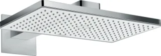 Hansgrohe Kopfbrause Rainmaker Select 460 1jet weiss/chrom mit Brausearm 450mm, 24003400 24003400