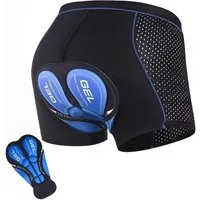 MOPUEA Radlerhose Herren-Radhosen, Herren-Radhosen mit Polsterung (Stoßfest, atmungsaktiv, Schnelltrocknend, elastisch, 1-tlg., Radfahren, Treten, freie Dehnung) Radsportshorts Fahrradhosen mit 5D Gel Sitzpolster