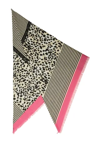 s.Oliver - Schal creme|mehrfarbig - Gr. - ONESIZE