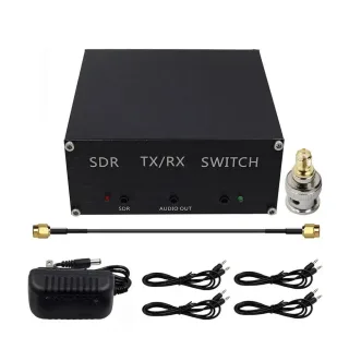 Transceiver Switch SDR Aluminum Alloy 100W Max TX Power 0.3dB Insertion Loss 38dB RX Isolation 12V 2A Compact Portable