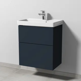 Sanipa 3way Waschtischunterbau zu Villeroy & Boch Avento Waschtisch mit 2 Auszügen, Marine-Matt SP6201R