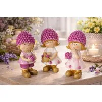 MF Dekofigur Rubinia Beerenkinder Figuren 3er Set Lila (3 St)