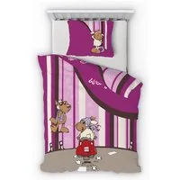Träumschön Kinderbettwäsche Premium Set 135x200 cm aus Baumwolle, NICI Motive, Baumwolle, 2 teilig, mit Reißverschluss, luftig und leichte Sommerbettwäsche