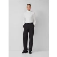 s.Oliver Chinos Hose Wide-Leg-Hose aus Scuba mit Logo-Gummibund